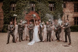 Champagne spray Woodhall Manor