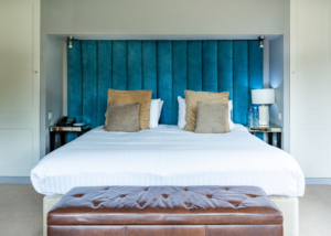 Seckford Hall bedroom blue