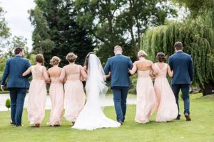 Wedding party Seckford Manor house